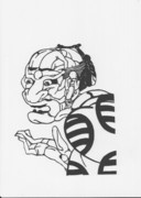 [切り絵]歌川国芳「みかけはこわいがとんだいいひとだ」