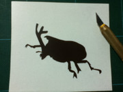 【リア友からのリクエスト②】　カブトムシ　カッティングシートで切ってみた