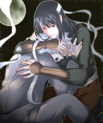 こだまさんの線画を塗ってみた