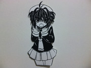 切り絵　木之本桜