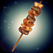 MMD　牛すじ串モデル配布