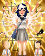 アヘ顔千手ピース！