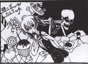 髏々宮カルタ切り絵