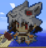 マイクラで簡単に作れるドット絵（いろいろ）呪術師
