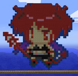 マイクラで簡単に作れるドット絵（いろいろ）エトナ