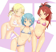 雪が降っても水着