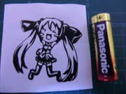 [切り絵]初音ミクさんです。