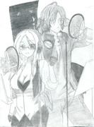 太陽と月　模写