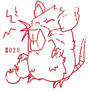 【ラッタを描いてみた】