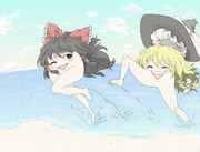 霊夢と魔理沙のきゃっきゃうふふふふふふ