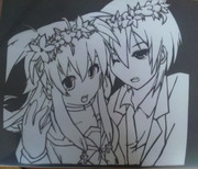 ほらほら先輩も笑ってください！【AB!切り絵】