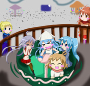 皆で遊園地その１（コーヒーカップ）