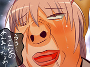 まどかの顔面にストッキングをかぶせてみた