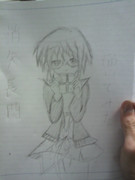 消失長門描いてみた