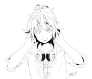 イケじゃないレンくんの線画