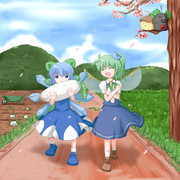 春と大根とチルノたち