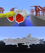 【Minecraft】　1/1　宇宙戦艦アンドロメダ作ってみた