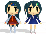 だばぁ時報妹【MMDモデル配布】