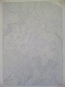 ２期祝いと聞いて下敷き彫ってみた