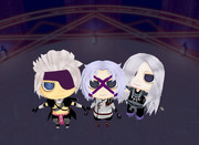 頑張って踊ってくれた銀髪トリオ。