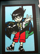 [切り絵]　ムヒョ　カラー [切ってみた]