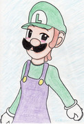 ルイージをZUN絵風に描いてみたかった