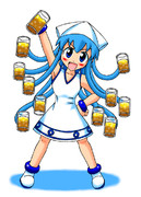 イカでビール!!