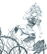 【色紙】夜に咲く【咲夜】