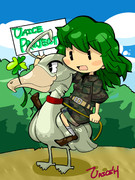 お絵かき大会「緑髪珍獣ﾊﾝﾀｧｧｧ」