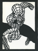 スパイダーマン　「切り絵」