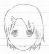 【昼休みに描いてみた】ピン止めした女の子