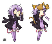 ゆかりんが(」・ω・)」うー！(／・ω・)／にゃー！