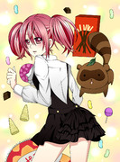 カルタと渡狸とお菓子と