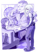 ファミレスにて