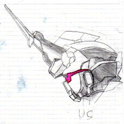 三男作ガンダムユニコーンヘッド