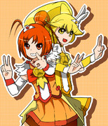 サニー「ダブルピース（便乗）」