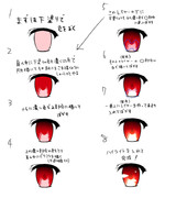 絵を描く時間作れないから自分の瞳の塗り方をば