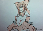 霊夢ちゃんを塗らせて貰いました。