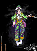 オリジナルアバター「ギフト」とソードアート「煙のダガー」