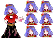 神奈子さま立ち絵3 表情差分