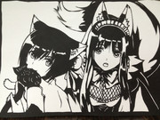 切り絵「シャイニングハーツ」