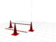 カラーコーンとカラーバー