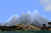 Minecraft 聳える山々　Y200越えの山