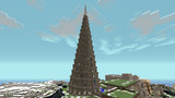 MineCraft、せっせとバベルの塔を建てる静画：０２