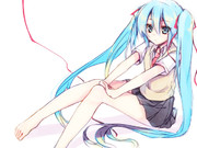 制服ミクさん。