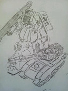 陸の王者VSホワイトオーガ