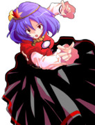 挑みかかってくる神奈子様立ち絵