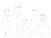 衛宮家（線画）