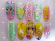 【痛ネイル】ニャル子さん描いてみた。