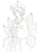 八雲藍【線画】